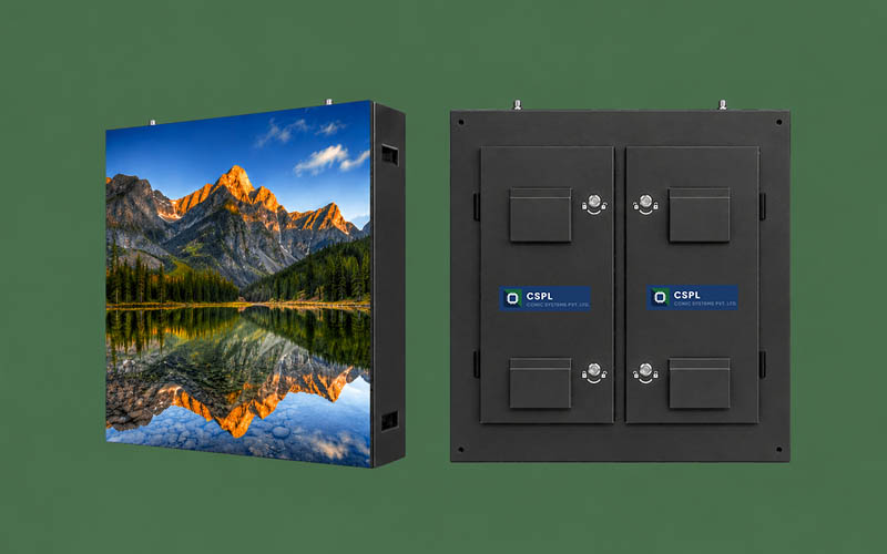 Outdoor LED video wall — retail