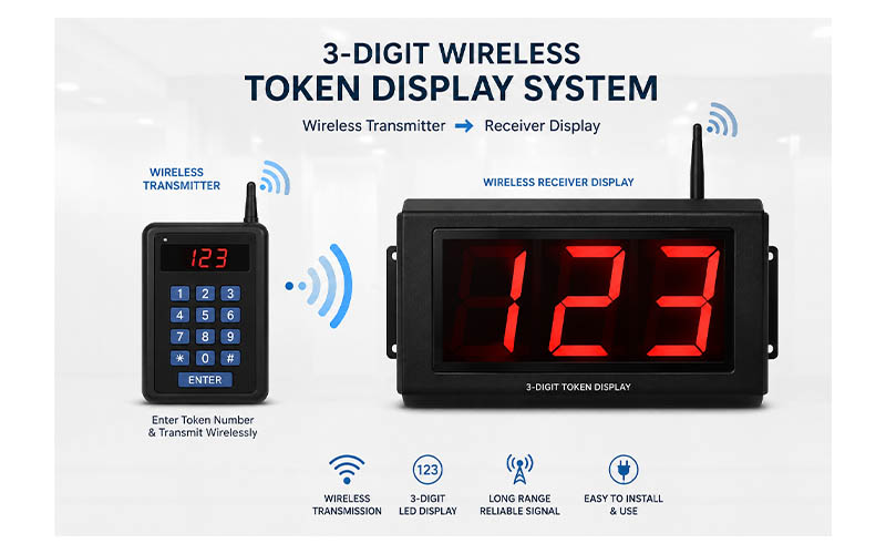 Wireless token display system