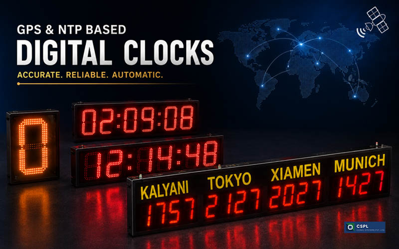 GPS & NTP synchronised clocks